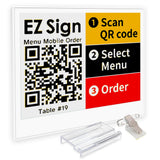 [Santek] EZ Sign NFC E-Paper Display - No Battery, Ultra-Thin 0.13  , Rewritable 4-Color Digital Display, App-Controlled (iOS/A