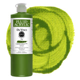 DA VINCI PAINTS Professional Artist Fluid Acrylic Paint, Green Gold, 16oz