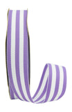 Ribbon Bazaar Grosgrain Mono Stripes 7/8 inch Lavender by The Yard 100% Polyester Ribbon