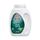 Yass Clean 6in1 Laundry Detergent Pods, Odor Defense & Stain Remover, Laundry Pacs with Fresh Forest Scent, HE Compatible, 70 