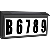 NBZlHOR Solar-Powered LED Address Sign, IP65 Waterproof House Numbers with Dual Colors (3000K/6000K) for Door Mailbox Wall, Incl