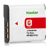 Kastar NPBG1 Batttery for Sony NP-BG1 NP-FG1 NPFG1 Type G Battery Pack and Sony Cameras