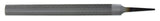 Nicholson HalfRound Hand File Without Handle, Double Cut, American Pattern, Bastard Cut, 10 Length