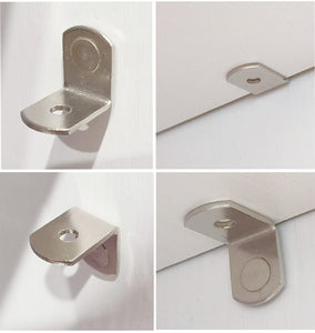 1/4 Inch Shelf Pegs,40Pcs Bracket Support Pins L-Shaped Holders for Cabinets,Shelves,Wodrob,Nickel Plated