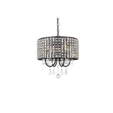 Living District Elise 4-Light Transitional Metal Pendant In Black