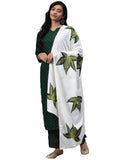 Gosriki Women'S Green & Golden Polka Print Kurta With Trousers & Dupatta,Green,,B08QD3YFFD