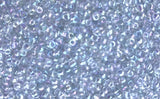 Czech Glass Seed Beads Crystal Clear Size:6/0 40 gr / 1.4 oz (Clear Iridescent)