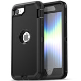 AICase for iPhone SE Case 3rd & 2nd Generation, for iPhone SE 2022/2020 Built-in Screen Protector Heavy Duty Protective Shockpro