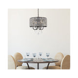 Living District Elise 4-Light Transitional Metal Pendant In Black