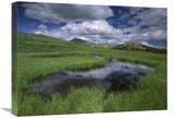 Cumulus Clouds Reflected In Pond At Guanella Pass, Arapaho National Forest, Colorado-Canvas Art-24X18