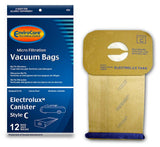 EnviroCare Replacement Micro Filtration Vacuum Cleaner Dust Bags designed to fit Vacuum Bags for Electrolux Canisters Style C 12