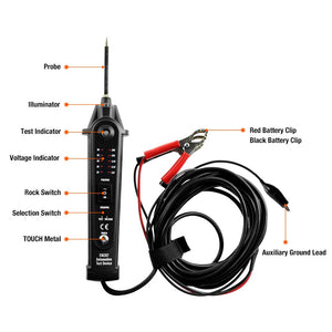 Allsun Automotive Electrical Circuit Tester Probe 2-24V Dc Pen Vehicle Power Diagnostic Tool Auto Wire Test Light Device System