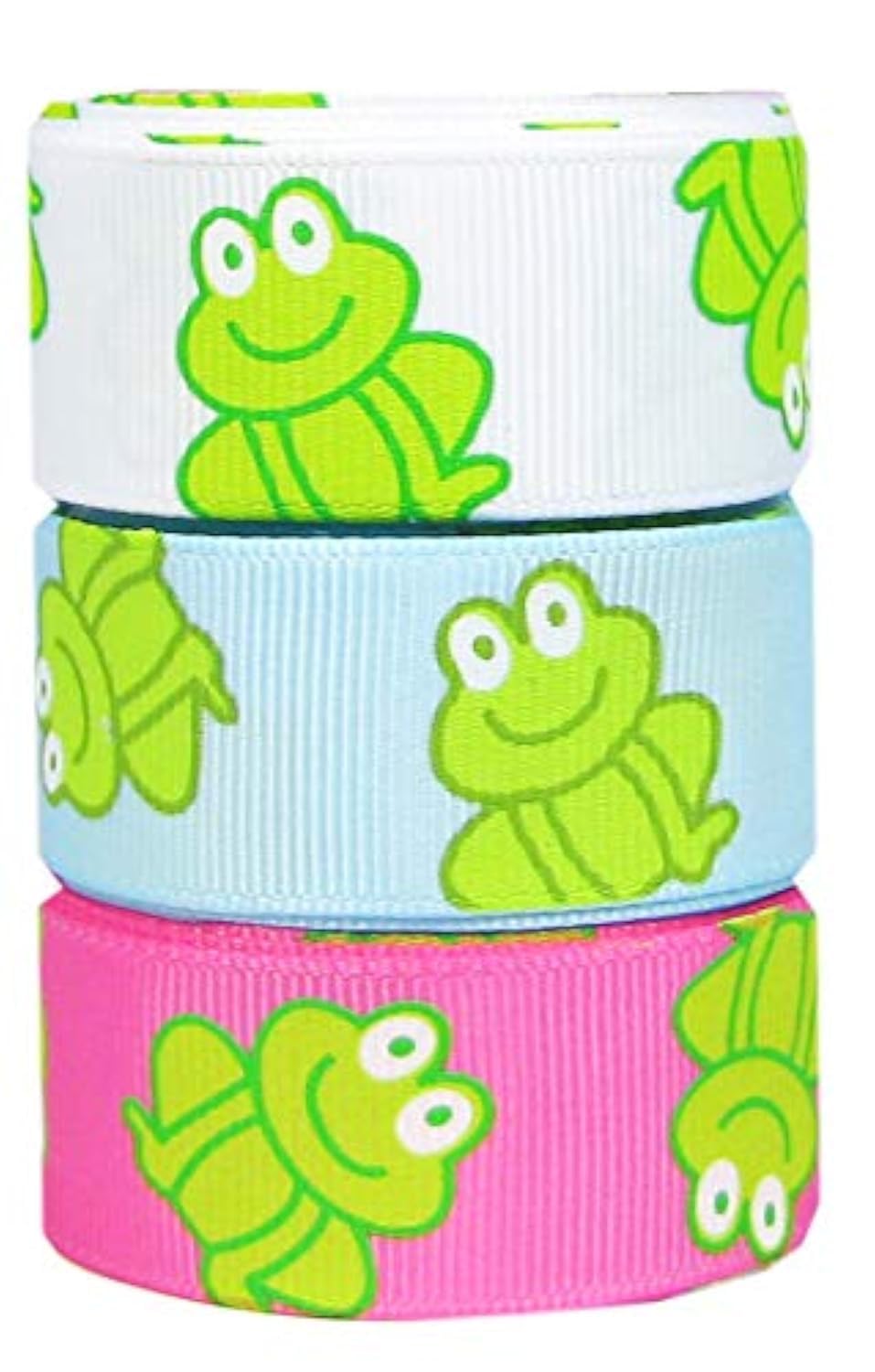 Grosgrain/Satin Ribbon Sets for Gift Package Wrapping, Hair Bow Clips & Accessories Making, Sewing, Craft Projects (3x5yd 7/8 Fr