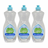 HOMEBRIGHT [ 3 Pack ] Free & Clear Concentrated Hypoallergenic Dish Detergent Baby Safe Gentle Formula No Dyes, No Harsh Chemica
