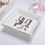 Sisters Gifts from Sister in Law Happy Birthday Gift for Women Funny Big Brother Little Ceramic Small Jewelry Dish Unique Trinke