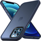Anqrp Designed for iPhone 12/12 Pro Case Blue [Support Wireless Charging], [Silky Touch] Soft Silicone Slim Anti-Scratch Phone C