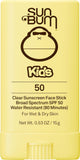 Sun Bum Kids SPF 50 Clear Face Stick Sunscreen - Travel Size, 0.53 oz