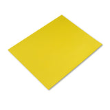 Pacon 54721 Peacock FourPly Railroad Board, 22 x 28, Lemon Yellow, 25/Carton