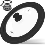 GDDGCUO Universal Pan Lids, Silicone Pot lids for Pots, Pans & Skillets - Fits 11, 12 & 13 Diameter Cookware, Replacement Frying