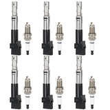 ECCPP 6 ignition coils with 6 iridium Spark Plugs,UF404,coils packs,for Volkswagen,for Jetta 2002-2004,for Golf 2002 2003 2004 2