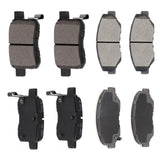 AUTOMUTO 8PCS Front & Rear Disc Brake Pads Set D1451 D914 For Honda For Accord 2013-2014
