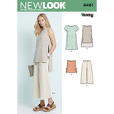 NEW LOOK Patterns Misses Dress, Tunic, Top and Cropped Pants A (681012141618) 6461