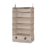 Ujeavette Hanging Packing Cube Hanging Suit Bag Multifunction Portable Hanging Clothes Fifth Floor Brown