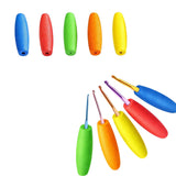 5Pcs Crochet Hooks, Crochet Set, Woolen Needle Set For Crocheting Beginners, Ergonomic Craft Tools For Extended Sessions, Single