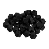PATIKIL 14 mm Hexagonal Silicone Beads, 30 Pcs Polygonal Beads Bulk Rubber Loose Beads for Keychain Necklace Bracelet Jewelry Ma