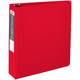 OfficeMax Durable Reference Binders with Round Ring 2, Red