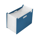 Ujeavette Accordian File Organizer Expanding Filing Box Expanding File Folder For Home Deep Blue