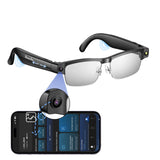 Dormiro Camera Glasses, Smart Glasses with Hidden Camera and Bluetooth for Men/Women 8MP 4K HD Video Recording Anti-Shake 32G Su