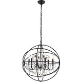 Living District Cordelia 6-Light Transitional Metal Pendant In Black