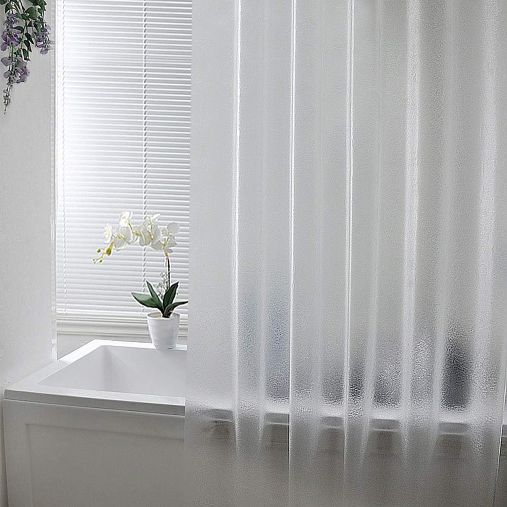 AooHome Frosted Shower Curtain Liner 8G Eva Extra Long Shower Curtain 72x78 Inch with Heavy Duty 5 Bottom Magnets, Thick Shower