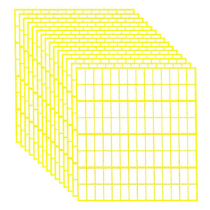 15 Sheets Rectangular Printable Label Stickers 0.78 x 0.39 1680pcs Removable Self Adhesive Small Labels for Bottle Jar File 