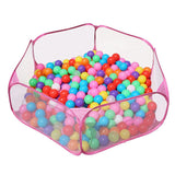 Jacone Portable Cute Hexagon Children Ball Pit, Indoor and Outdoor Easy Folding Ball Play Pool Kids Toy Play Tent with Carry Tot