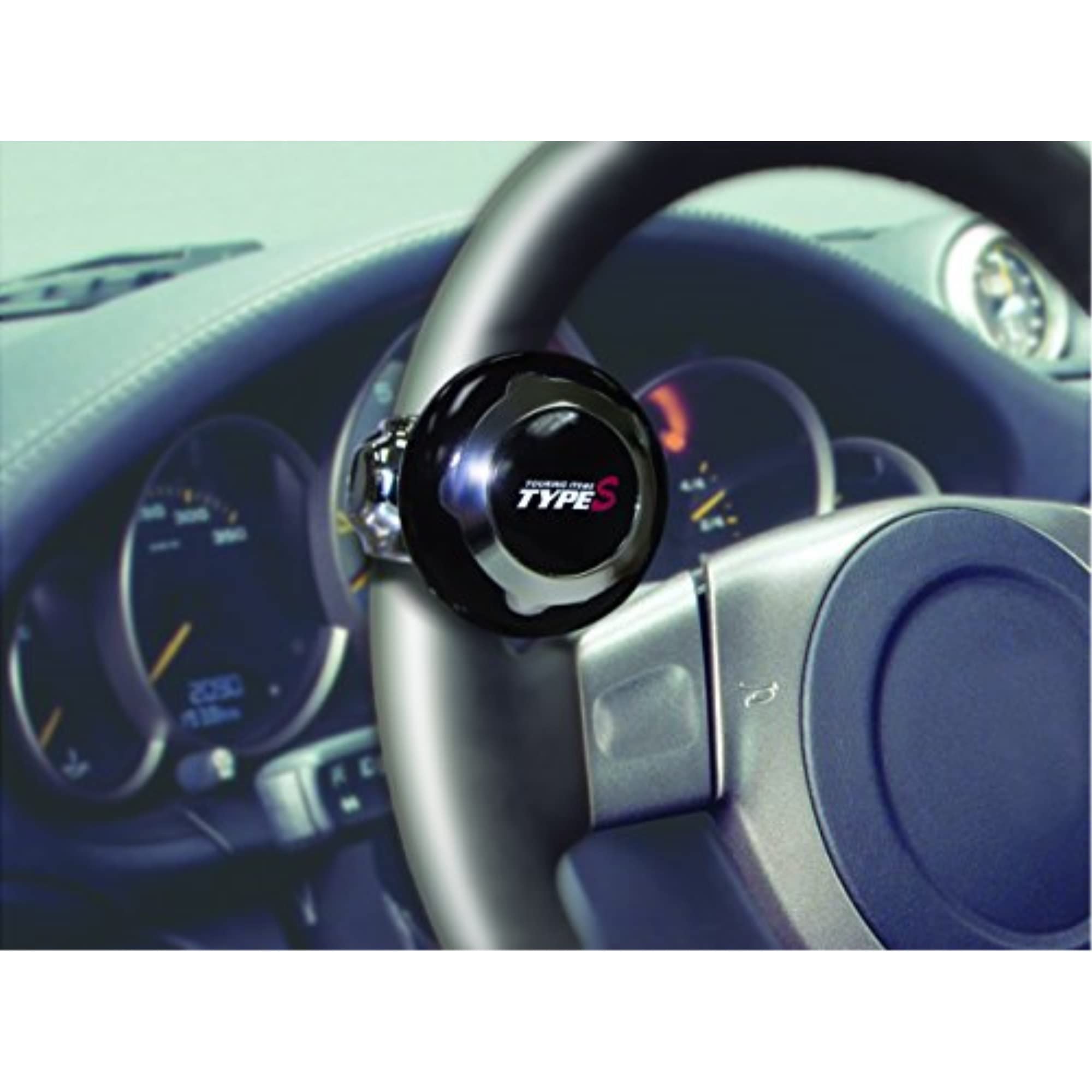 TYPE S TOURING ITEMS Steering Accessories, Car Steering Wheel Spinner Knob, Easy to Install, Anti-Slip, Universal Design fits fo