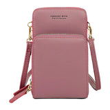 Calandis Women Small Cross Body Cellphone Bag Pu Leather Versatile Fashion Case Purse Pink | Womens Handbags & Bags