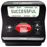 CPR V100K Call Blocker for Landline Phones - Block Unwanted Calls with One Touch Big Red Button - Pre-Loaded with 100,000 Known Nuisance Numbers - Requires Caller ID
