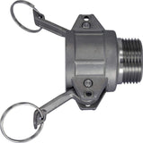 Duda Energy CamSocketM100 304 Stainless Steel CamandGroove Pipe Fitting Coupler 1 Cam Lock SOCKET x Male NPT Sus304 SS304, S