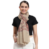 Monte Carlo Womens Cotton Blend Self Design Stole (223Stl3960028, Multicolor, 28)