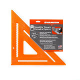 Swanson Tool Co., Inc Swanson Tool Co T0701 12 Inch Orange Composite Speedlite Speed Square Layout Tool, Made Of High Impact Pol