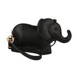 Merishopp Elephant Shape Crossbody Bag Animal Elephant Purse For Party Summer Shopping Black