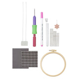 Zoomella Embroidery Punch Needle Set Easy To Use Diy For Beginner Adults Cross Stitch Browncrafts|Needlecrafts & Yarn|Embroidery