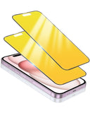 Umhlaba 2 Pack Privacy Screen Protector for iPhone 14 Pro/iPhone 15 Gradient colorful 25 Anti-Spy Tempered Glass Anti-Bluelight 