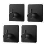 BARONAGE Adhesive Hooks, Heavy Duty Stick on Wall Hooks Robe Towel Hook for Bathroom, Square Self-Adhesive Hook for Hanging Towe