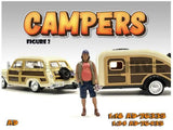 American Diorama Campers Figure 2 For 1/18 Scale Models 76335