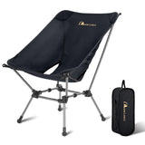 MOON LENCE Portable Camping Chair Plus, Larger & Roomier, Compact and Lightweight Still, Folding Chair for Backpacking & Hiking,