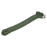 MECCANIXITY Polypropylene Rope Braid Cord 15M/49.2ft 1/8 Dark Green for Indoor Outdoor Camping Clothes Line