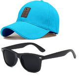 Selloria Brand A Soft Cotton Adjustable Unisex Cap And Sunglass Quick Drying Sun Hat Protection For Men And Women (Freesize) (Pa